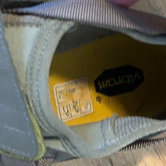 Vibram Five-Finger Grey & Yellow Running Toe Shoes Women's 39/9 - Picture 5 of 6